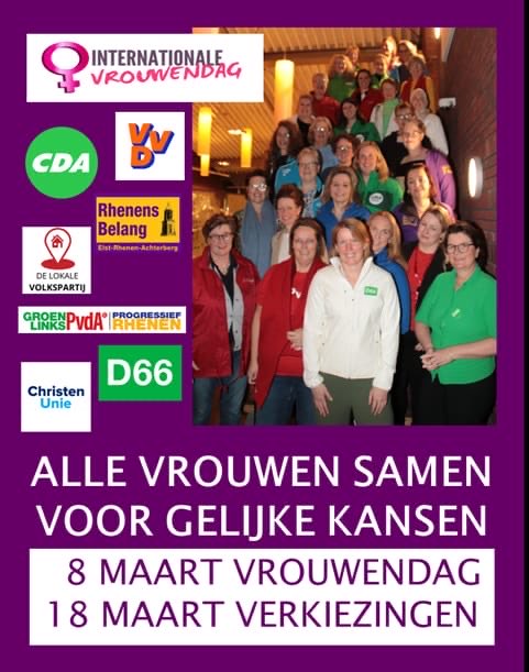 #internationalevrouwendag #stem18maartopeenvrouw #rhenensbelang #rhenen #achterberg #Elstut