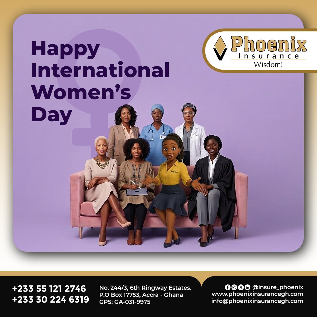 Insure_phoenix's tweet image. Happy International Women's Day

#PhoenixInsurance #womensday❤️ #iwd