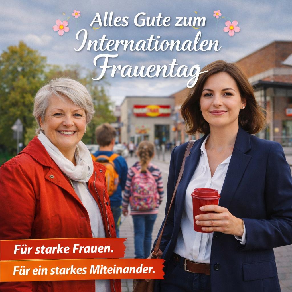 CDUWR's tweet photo. Der CDU-Stadtverband Wernigerode wünscht allen Frauen einen herzlichen Internationalen Frauentag! 👸🏼💐🍰🥂👠 https://t.co/fD9zgHwhDM
