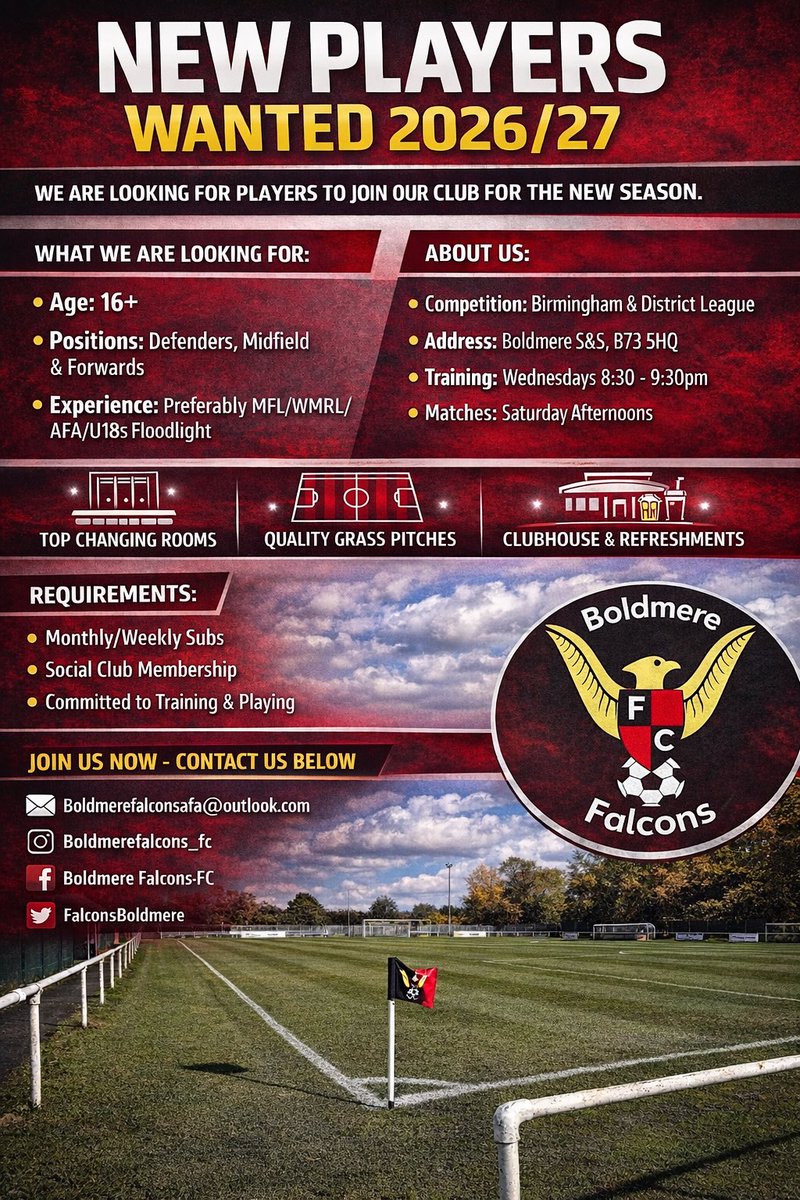 Boldmere Falcons FC tweet media