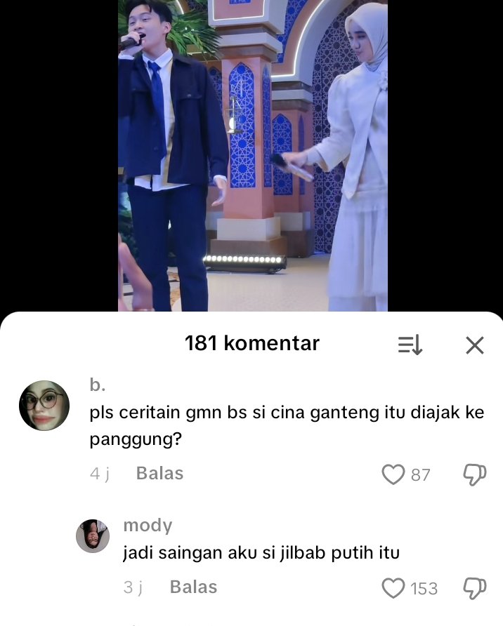 nab liat nab simody nganggep lu saingannya🤣