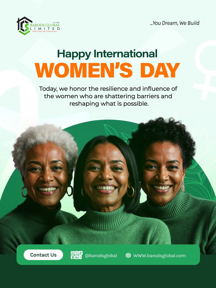 Barodsglobal's tweet photo. Happy International Women's Day!

Today we celebrate the strength, courage, and resilience of women across the world. Women who lead, nurture, build, and inspire change every single day.

Your voice matters, your dreams are valid, and your impact is powerful. Keep rising, keep shining, and keep breaking barriers.

The world is better & Colorful because of you.