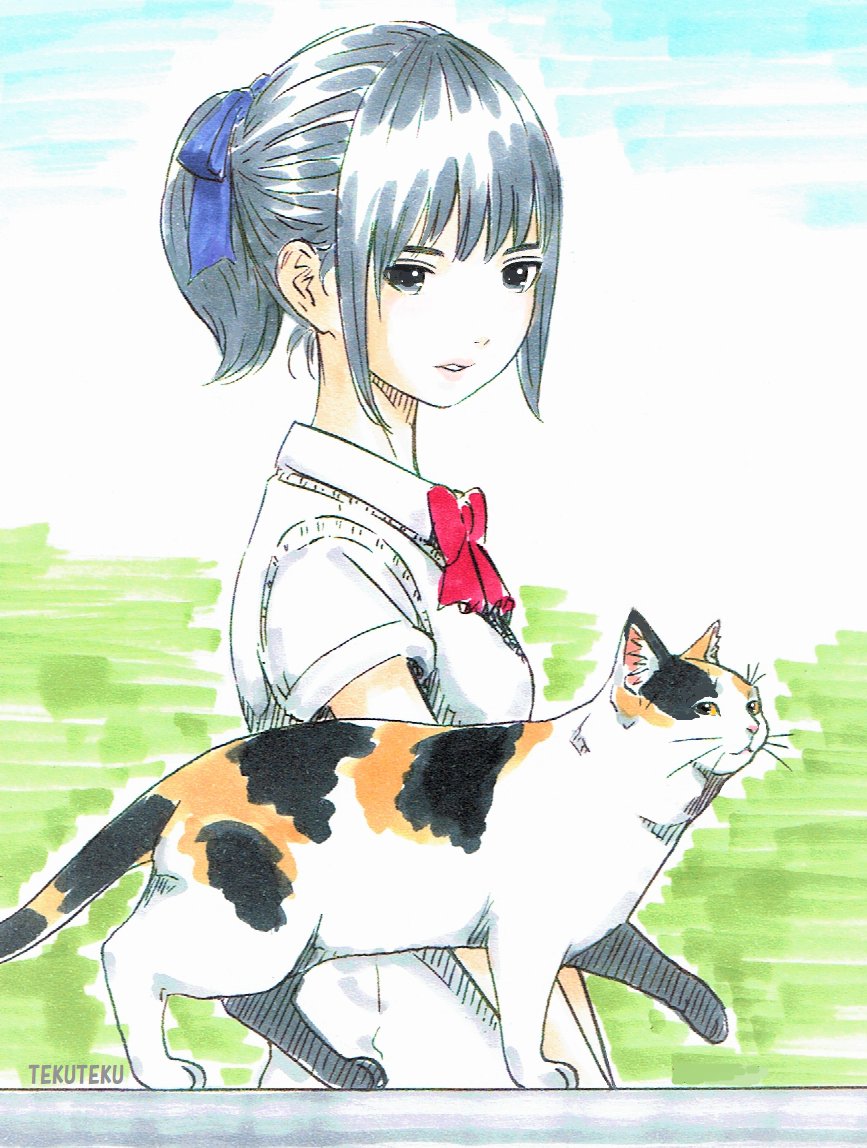 「#これを見た人はアナログ絵とデジタル絵を貼ってください」|TEKUTEKUのイラスト