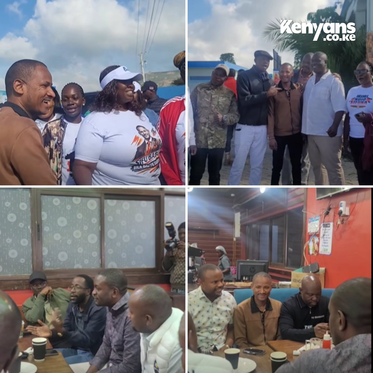 Kenyans's tweet photo. Babu Owino and Sifuna in Makueni for the Linda Mwananchi - Young Women Caucus fundraiser https://t.co/MTRbNmT0Ss