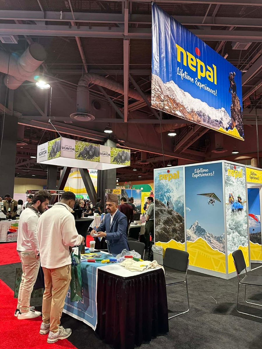 nepaltourismb's tweet photo. 🇳🇵Nepal is participating in the Travel &amp; Adventure Show in Los Angeles (March 7–8, 2026), coordinated by the Nepal Tourism Board. 

👉Read more: https://t.co/NknDjCYwhC

#NepalNOW #NepalTourismBoard #NepalHimalaya #AdventureTravel #VisitNepal #LifetimeExperiences https://t.co/wMX5D6LjSt