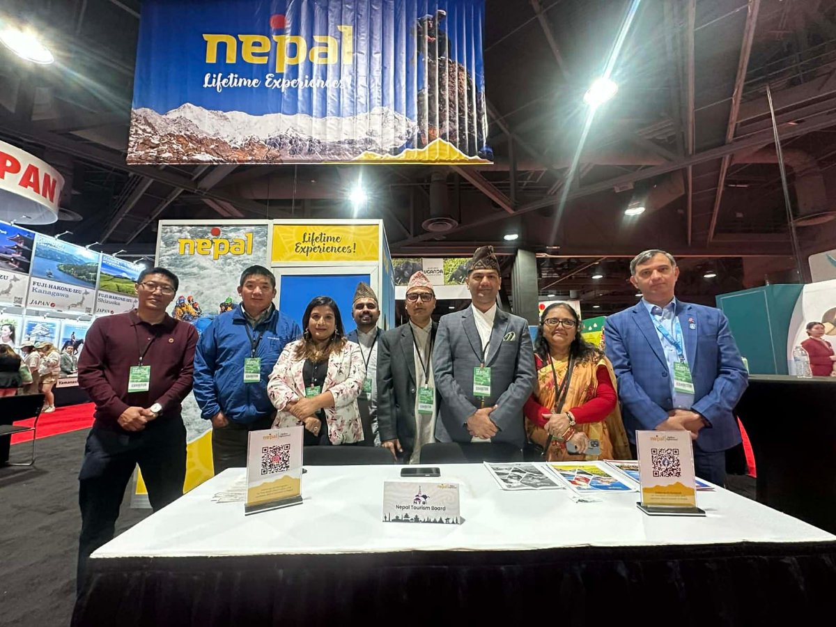 nepaltourismb's tweet photo. 🇳🇵Nepal is participating in the Travel &amp; Adventure Show in Los Angeles (March 7–8, 2026), coordinated by the Nepal Tourism Board. 

👉Read more: https://t.co/NknDjCYwhC

#NepalNOW #NepalTourismBoard #NepalHimalaya #AdventureTravel #VisitNepal #LifetimeExperiences https://t.co/wMX5D6LjSt
