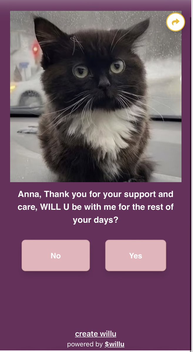 WILL U?

willu.app/milly

<a href="/willuapp/">Will U</a>, <a href="/fourdotmemezh/">Four.meme-華語</a>, @utechstable