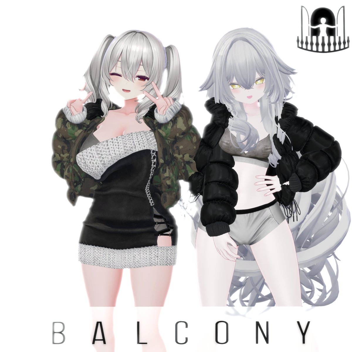 BALCONY_BAL's tweet photo. アバター追加対応募集のお知らせ

今日発売の新作衣装の「ワンマイル・ラウンジ」を着せたいアバターがいれば気楽に教えてください！

もう6体ほど対応できるかなといったところなのですがどの子に対応するか悩んでいます https://t.co/jjMNK7K7ja