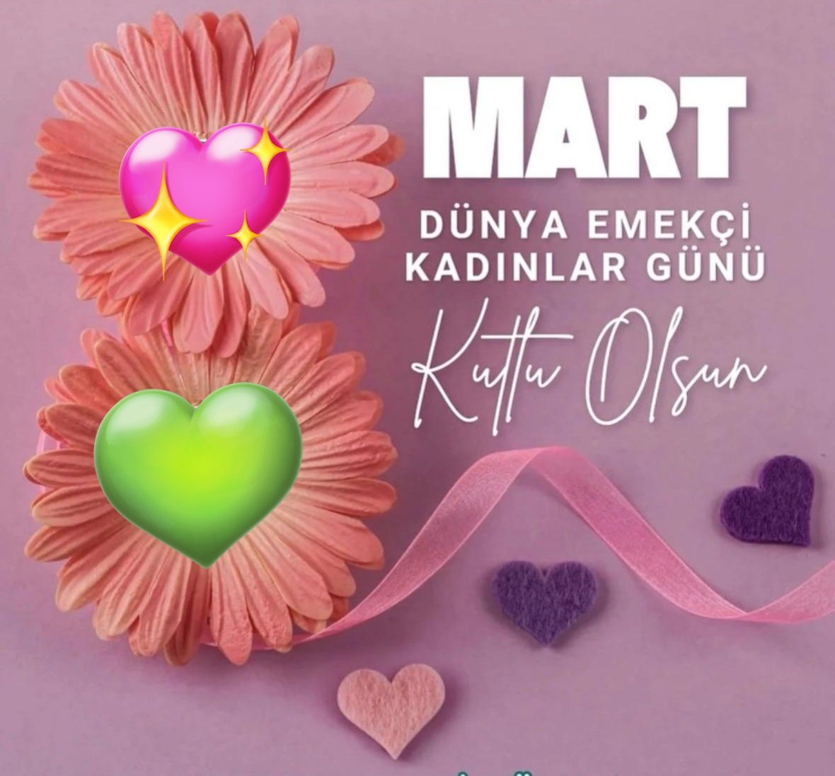 Sevgisiyle dünyayı, emeğiyle geleceği kuran tüm kadınların 8 Mart Dünya Kadınlar Günü kutlu olsun.
#8MartDünyaKadınlarGünü #kadinlargunu