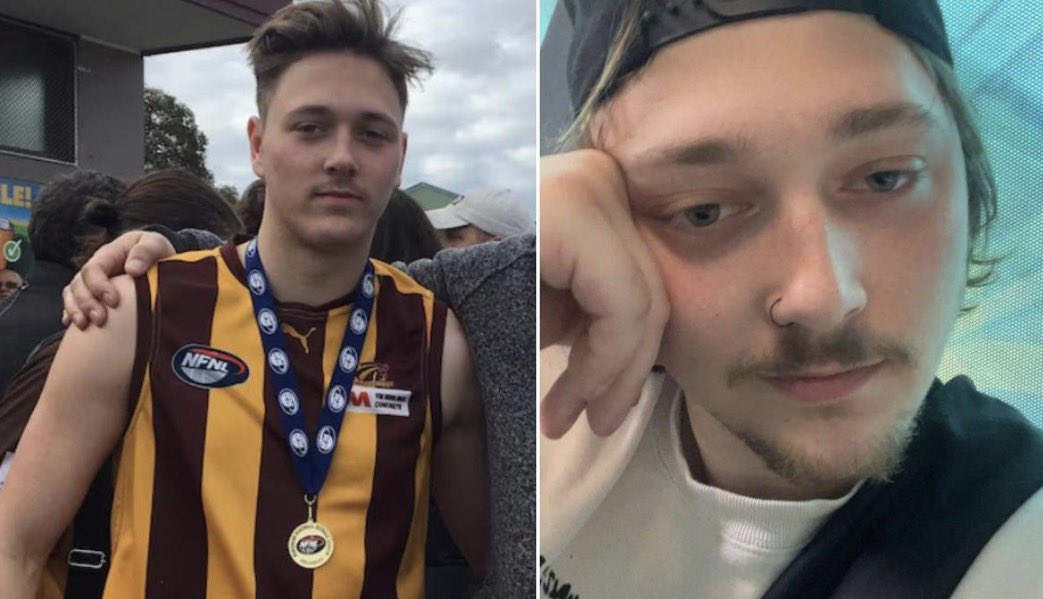 KatyKray73's tweet photo. Aidan Becker was brutally stabbed to death with a machete, kicked, and punched while courageously defending a 14-year-old teenager during a violent robbery attempt at Mernda train station.

This tragedy cuts deep for so many people living in Victoria. We feel like sitting ducks in this state, knowing any one of us could be next.

Aidan didn’t deserve this, he’s a true hero. Why hasn’t @JacintaAllanMP immediately addressed this horrific tragedy and spoken out about it?

RIP Aidan 🙏🏽💔