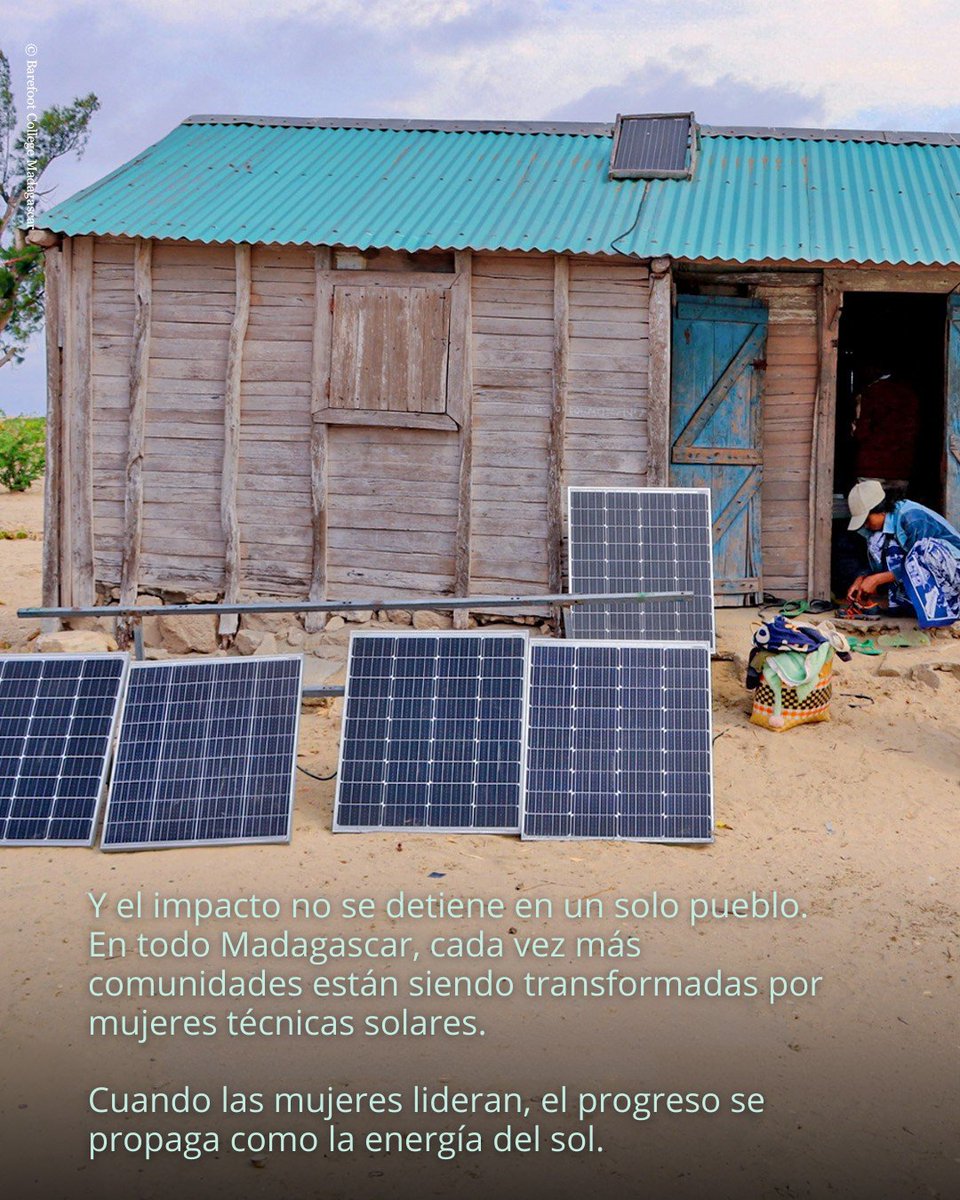 WWFespana's tweet photo. En este #InternationalWomensDay celebramos a mujeres como Henriette.
→ impulsan energía limpia
→ fortalecen comunidades
→ protegen la naturaleza
Mujeres liderando el cambio hacia un futuro mejor. 💚
#WomenInConservation #SolarTechnicians #IWD2026 https://t.co/EfB00XNNMT