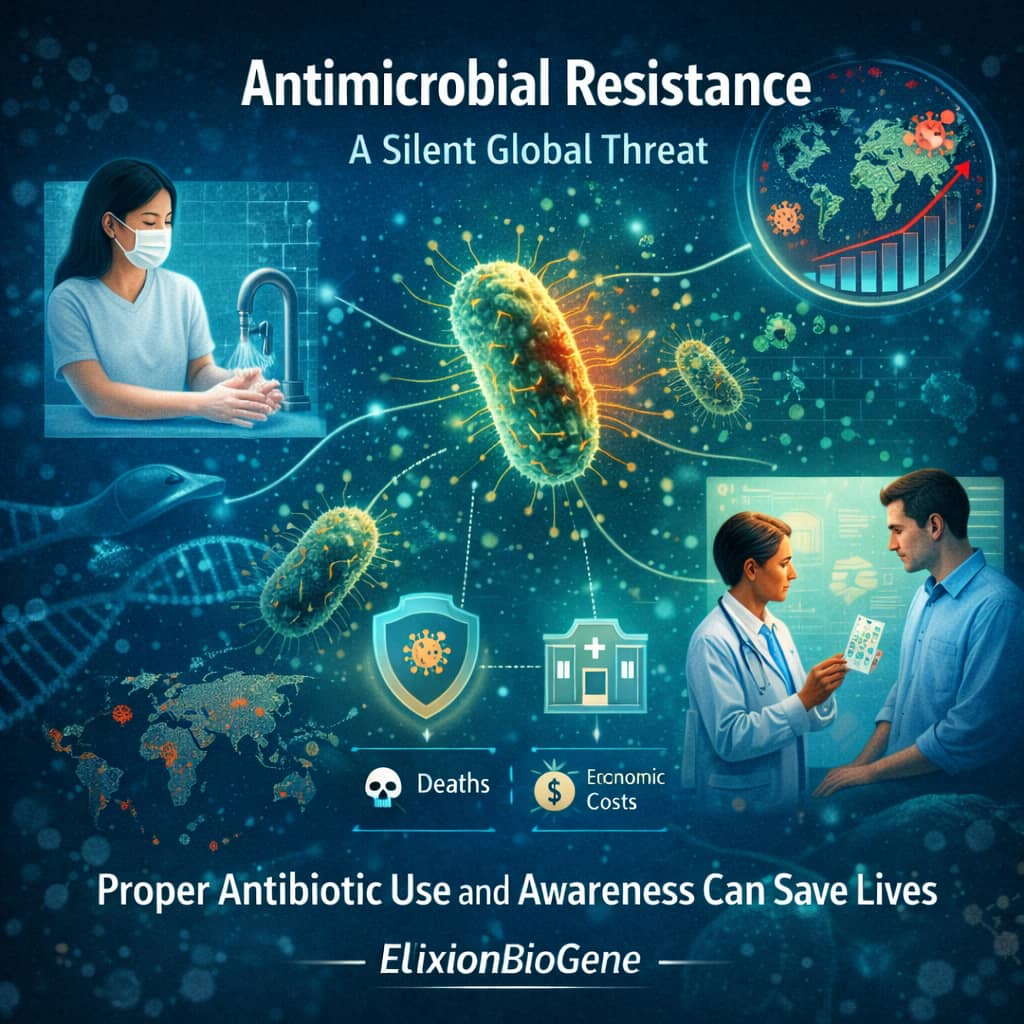 ElixionBioGene's tweet photo. Antimicrobial resistance is a silent global threat. Proper antibiotic use and awareness can save lives. ππ¦ #AMR #PublicHealth #ElixionBioGene https://t.co/PjaC9DeopZ