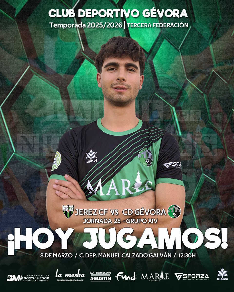 CdGevora's tweet photo. ⚽️ ¡¡𝗛𝗢𝗬 𝗝𝗨𝗚𝗔𝗠𝗢𝗦!!

📌 𝐉𝟐𝟓 • 𝐓𝐄𝐑𝐂𝐄𝐑𝐀 𝐑𝐅𝐄𝐅
🆚 @JerezClubFutbol 
⌚️12:30h 
🏟️ C.Dep. M. Calzado Galván.  
🎫 Entrada: 10€
📲 Síguelo en nuestras RRSS
📻 @enjuegoCEX 

#ParteDeNuestrasVidas
#TerceraRFEF
#JCFCDG https://t.co/JNgJfQLl1I