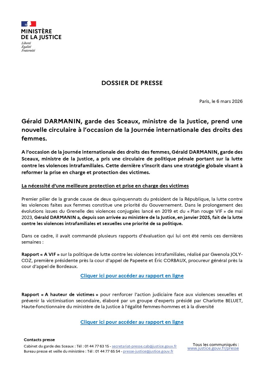 Porte-parole du ministère de la Justice tweet media