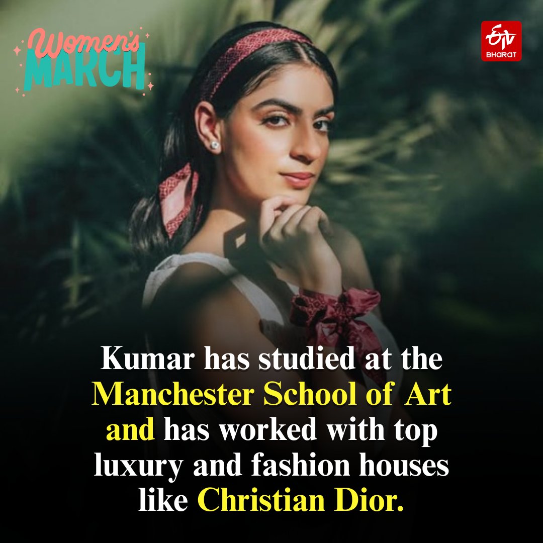 ETVBharatEng's tweet photo. Women's Day 2026: Meet Khushi Kumar, The Youngest Ever Indian Designer To Show At London Fashion Week
#KhushiKumar #WomensDaySpecial #PoojaHegde #IndianDesigner #HappyWomensDay #ETVBharat https://t.co/NqvGlGdS4f