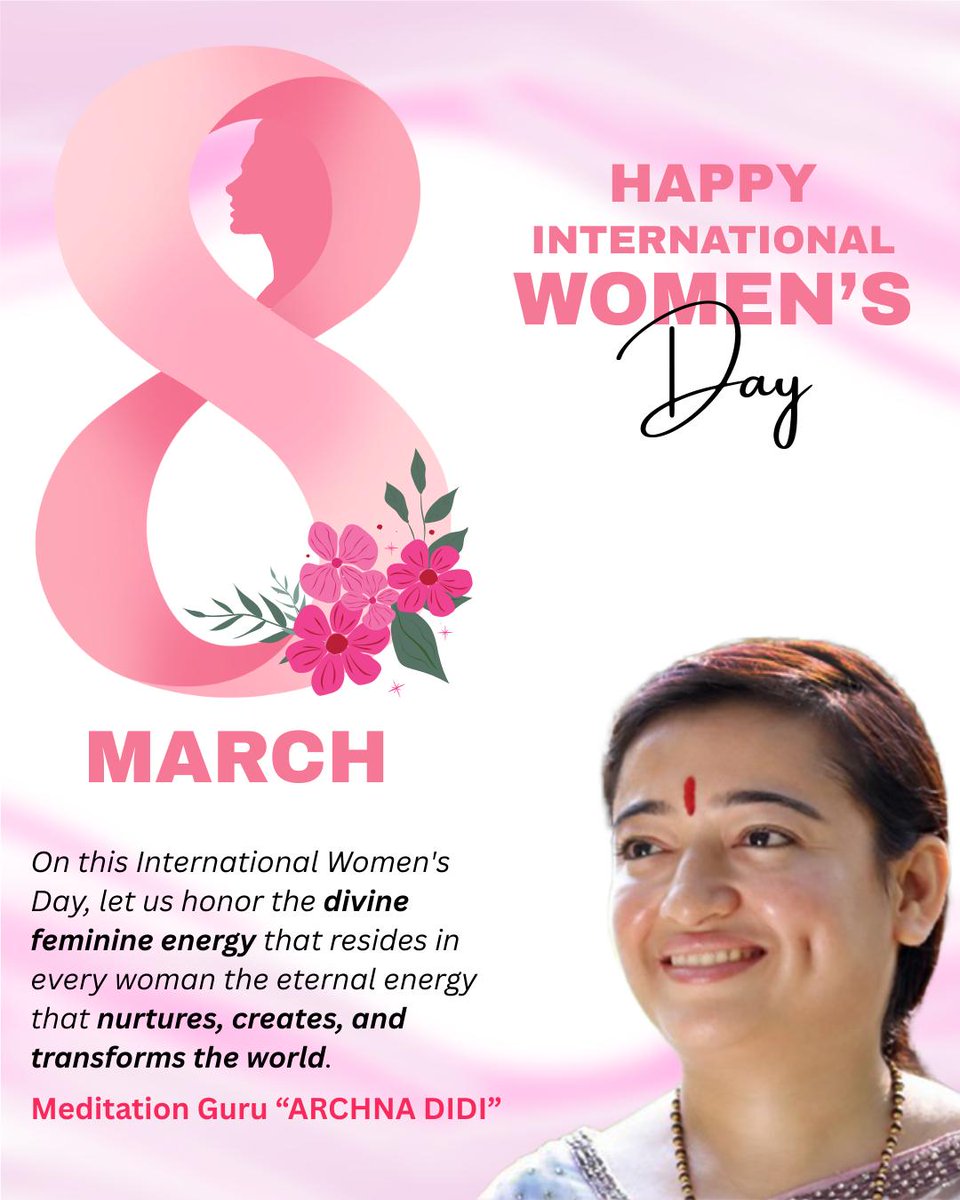 A woman is not just a creation of nature, she is a reflection of the Divine energy within this universe.
Her compassion nurtures life, her courage transforms struggles into strength, and her love spreads light. 
On Intl. Women’s Day. May your inner light always shine bright. ✨🙏