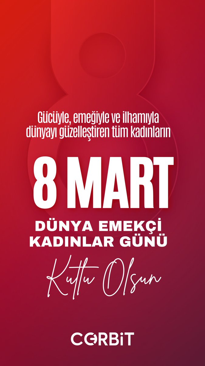 The_Corbit's tweet photo. 8 Mart Dünya Emekçi Kadınlar Günü kutlu olsun. Ancak…

Eşit işe eşit ücret hâlâ bir talep ise,
kadın emeği hâlâ yeterince görünmüyorsa
ve milyonlarca kadın hâlâ temel hakları için mücadele ediyorsa…

Demek ki konuşacak çok şey var.

8 Mart Dünya Emekçi Kadınlar Günü kutlu olsun.

**

#corbit #feeldatarememberpeople #8martkadınlargünükutluolsun #march8internationalwomensday