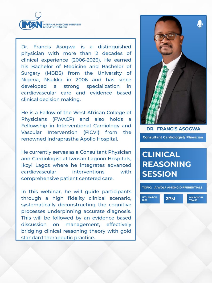 Internal Medicine Interest Group of Nigeria tweet media
