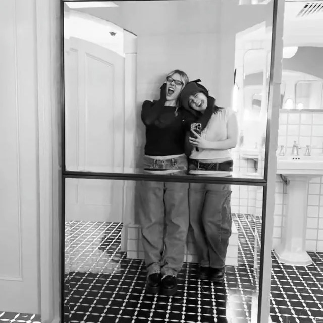 New picture of Tatum Grace Hopkins and Maisy Stella following the announcement of their roles as Max &amp; Chloe 📸🦋

#LifeisStrange