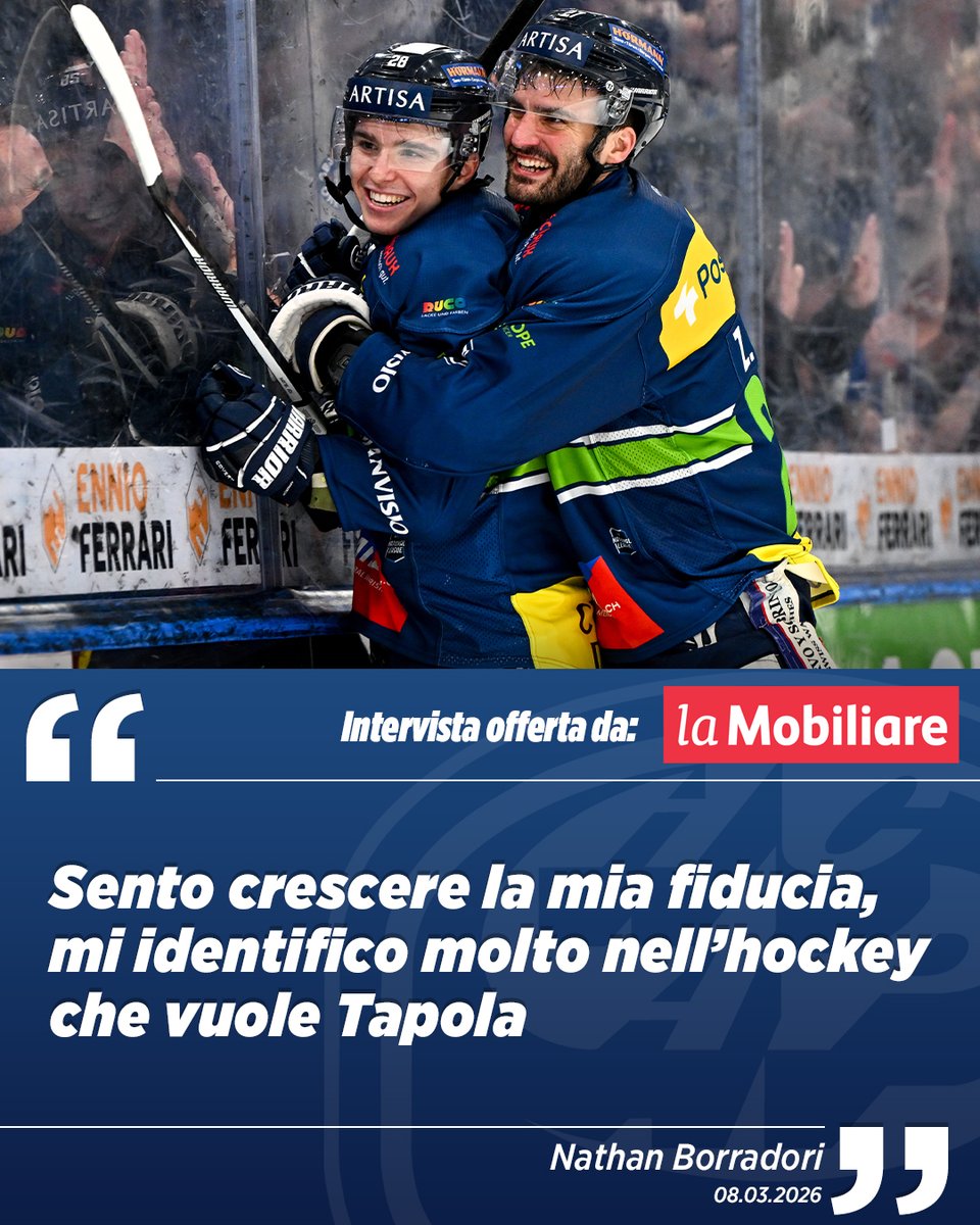 HSHScom's tweet photo. Borradori: “Sento crescere la mia fiducia, mi identifico molto nell’hockey che vuole Tapola” - https://t.co/jEUVDpKhE7 #HCAP #NationalLeague https://t.co/7ecFbJP4z0