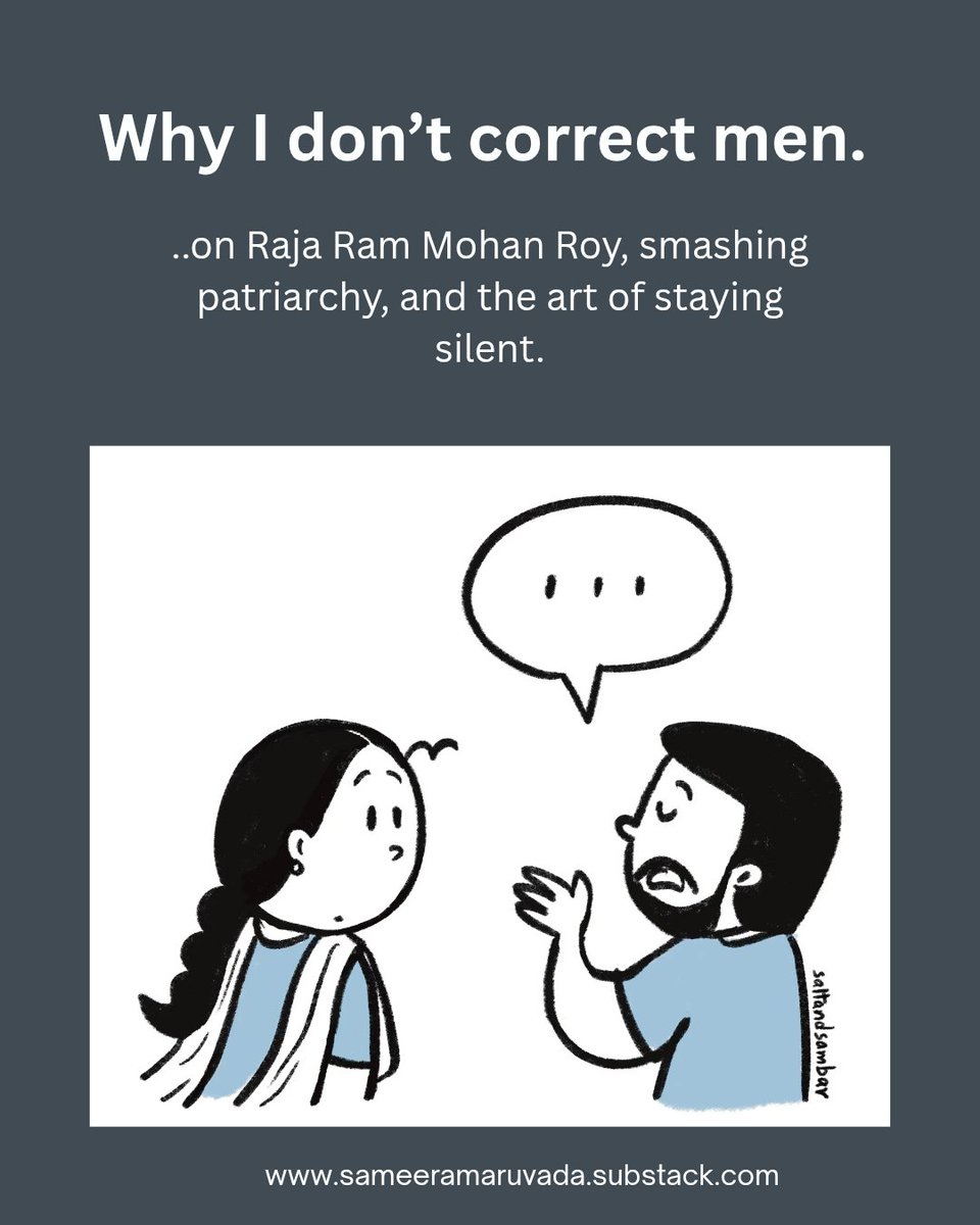 saltandsambar's tweet photo. I was once on a car drive with my friend Rohit. We were having a casual conversation about our dating lives, our parents and our upbringing.

‘My parents are far more progressive than yours, Sameera. There were times when my father would come over to my place and have coffee with https://t.co/PQk0iLKY54