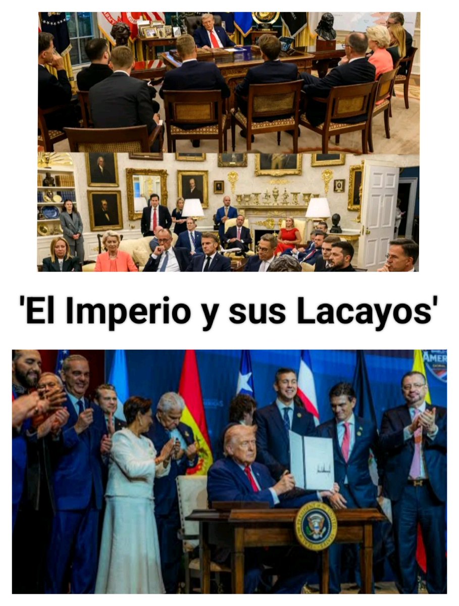 El Imperio y sus mascotas europeas y Latinoamericanas:
#TrumpPedófilo #NarcoRubio