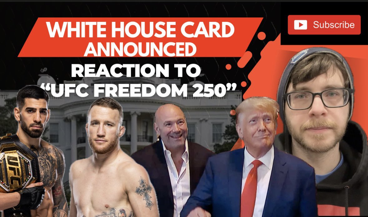 Pat_Egan's tweet photo. #UFC FINALLY announced the “White House card” with the stupidest name ever. #UFCFreedom250. It’s a really good card. Definitely didn’t live up to the hype for me. #UFC326

 https://t.co/jSKjLrgrBB https://t.co/Izp8j6iGdF