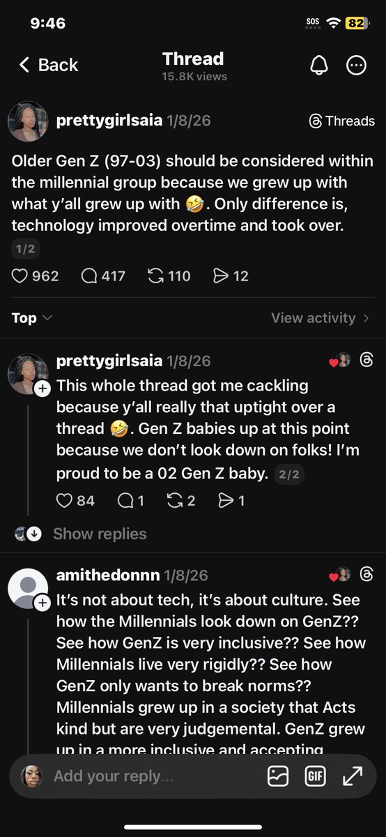 Rodnesha56's tweet photo. @tayvoodookarma_ She proved my point. Girl, the millennials don’t want y’all with them. She’s literally in the birth year that complains about not having a prom or graduation each year. https://t.co/9uEllxyf0V