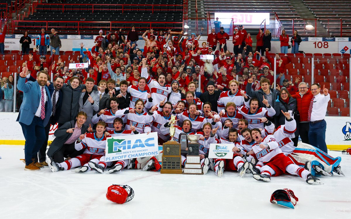 YOUR 2026 MIAC PLAYOFF CHAMPIONS - JOHNNIE HOCKEY COMES BACK TO WIN 4-3 IN OVERTIME!

#GoJohnnies | #d3hky