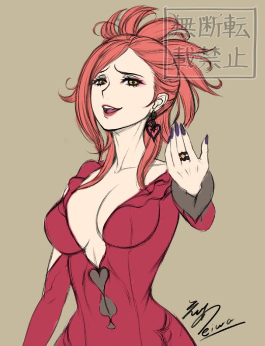 #去年の今頃 悪女キャラがマイブームで描いてました。