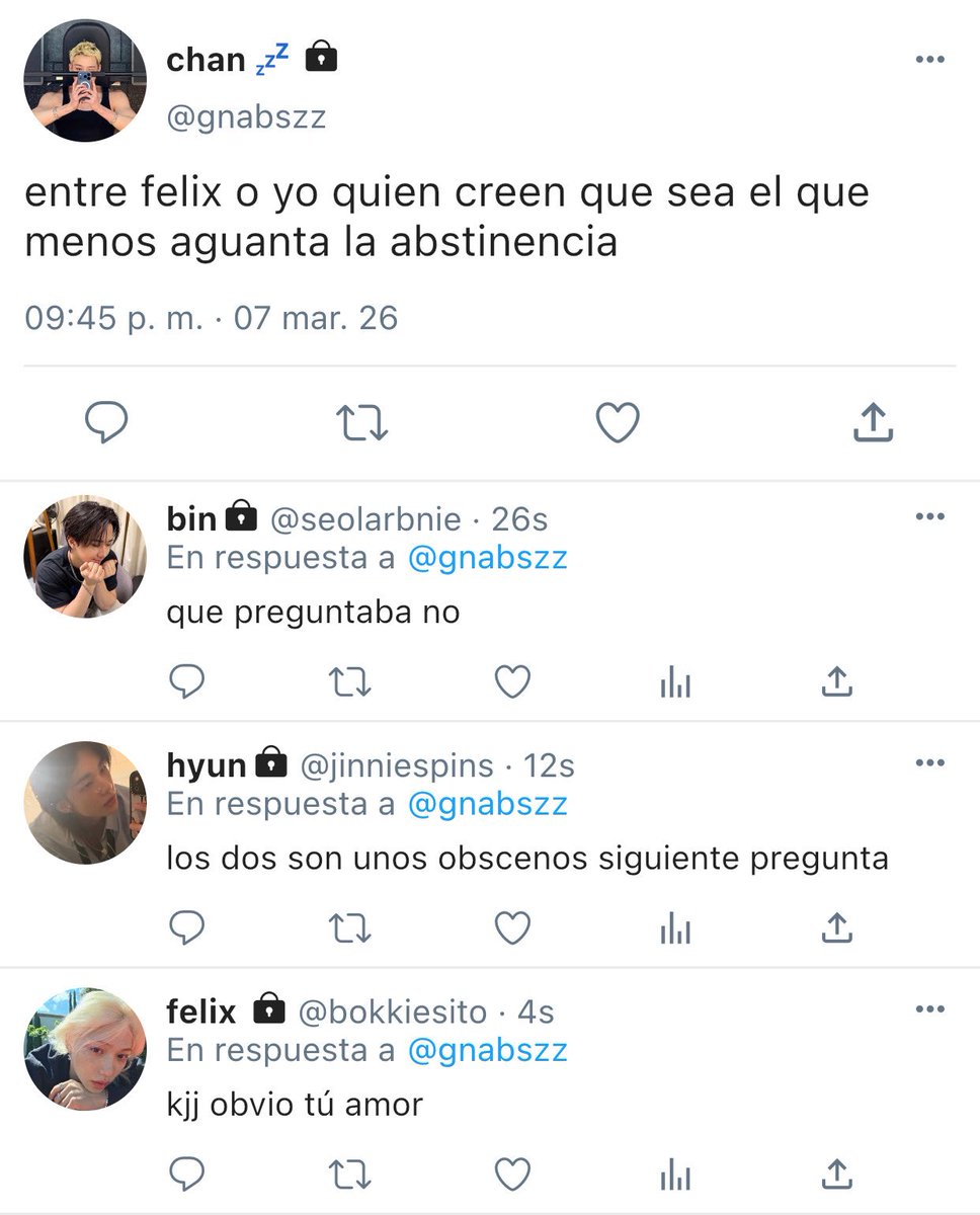 gnabluvs's tweet photo. provocaciones | chanlix au!

Después de que flx deba salir del país para cumplir con su agenda individual, chn decide molestarlo con un video solo para probar un punto.

Debió haber sabido que dos pueden jugar ese juego.

¿Quién será el primero en ceder a las provocaciones? https://t.co/a5v5pRDhfO