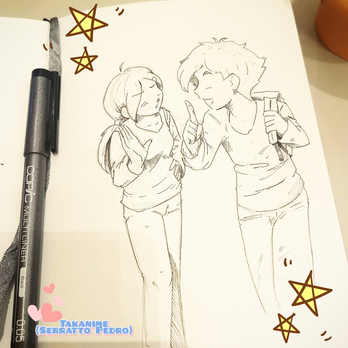 TakanimeBlue's tweet photo. Entintando el boceto 🌸✨
Marcando más trazos en la vida 🌸✨

#sketches #oc #drawing #ink #Takanime #Serratto #Fenixs #Animation https://t.co/Hoj5nvK2aR