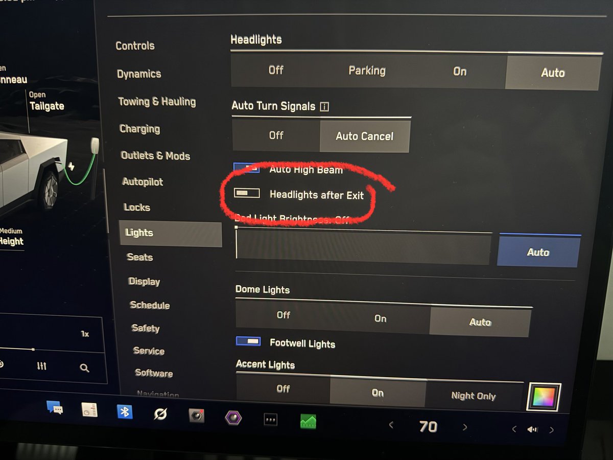 JDHall's tweet photo. @spotted_model How do you do this, select Headlights at Exit? Be clear as there is no parking lights on feature. https://t.co/egxdNMCaoI