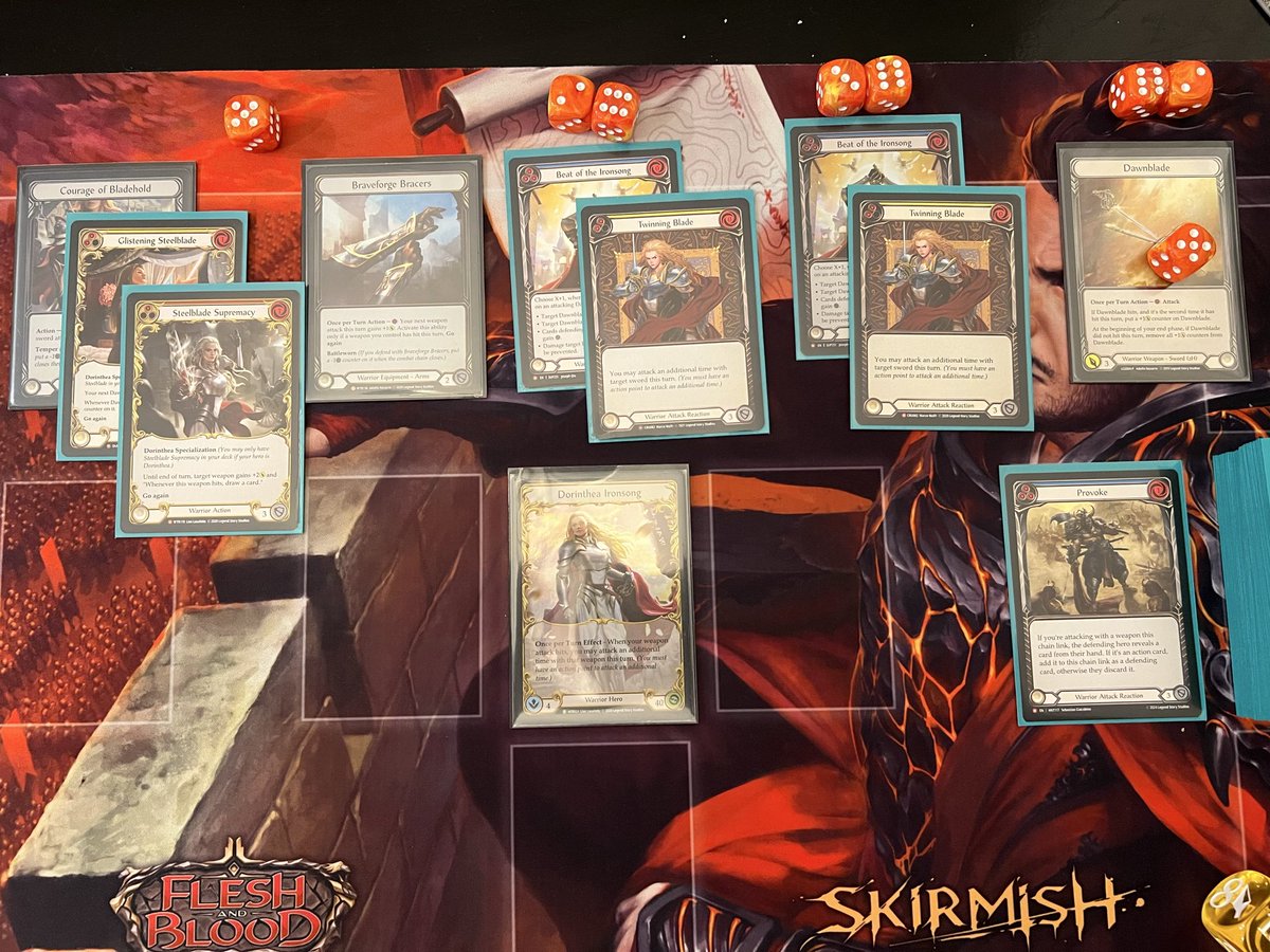 evan_mcgrew's tweet photo. @Josh_TCGz you blessed my Dawnblade and now Dori has a few more LL points. I used your deck list and sideboard guide to unga bunga my way through 9 rounds of a PQ. 
I swung my way into the finals with the following turn: 4 attacks wide, 5 counters and 30+ dmg. Unga bunga!!!! https://t.co/LQt22XXVjh