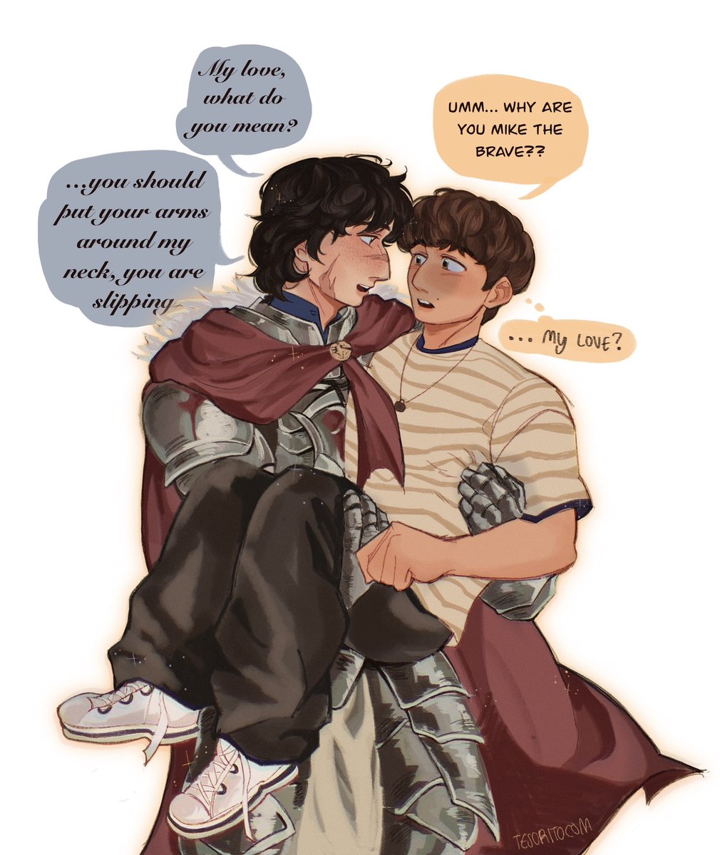 tesoritocom's tweet photo. Devoted paladin Mike you have my whole heart #bravebyers https://t.co/d7QYEYQArc