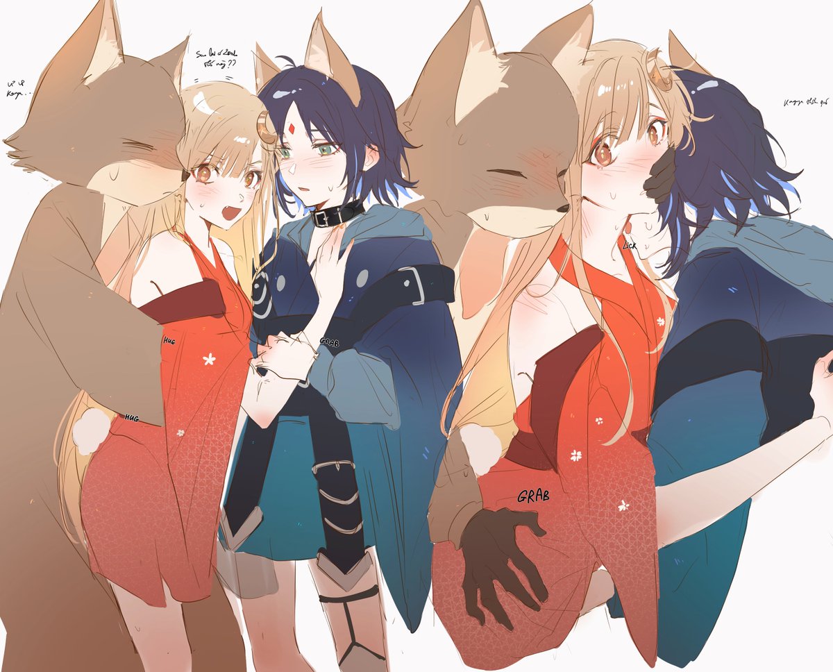 bucacwindsong's tweet photo. いろかぐ🦊🐰 ( IroP x Kaguya x Iroha) https://t.co/8vp4UDMZ7u