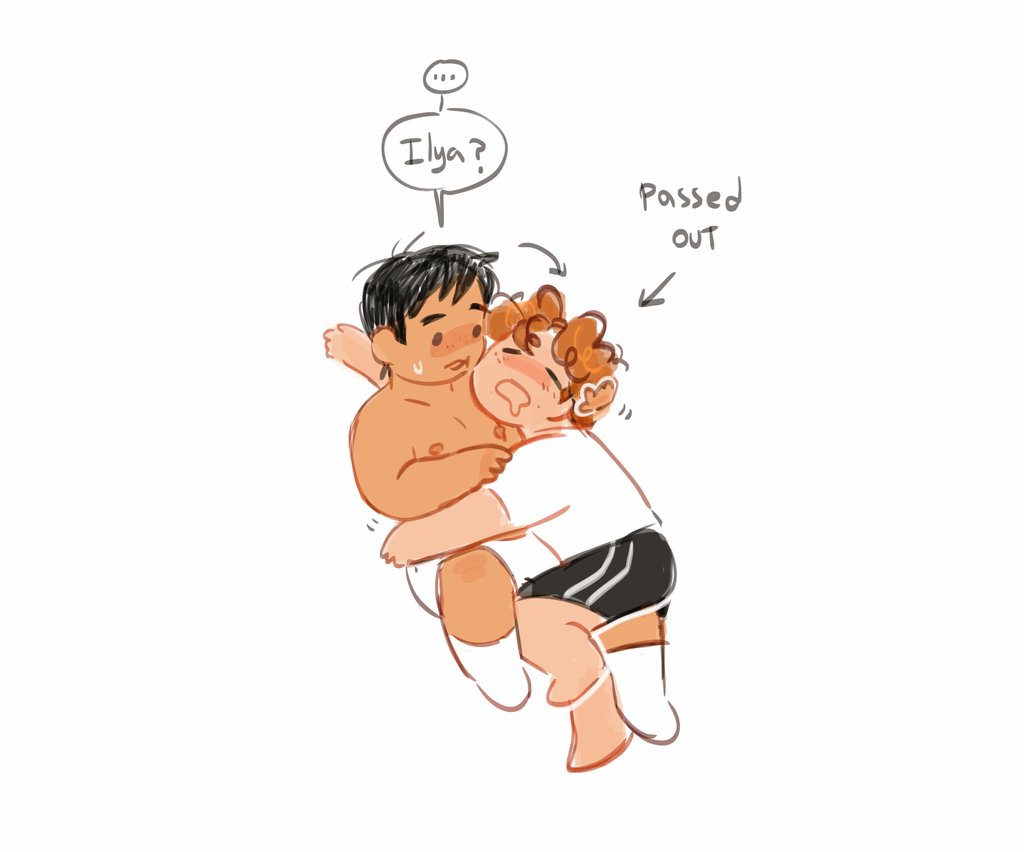 Medrawawi's tweet photo. ilya feels so comfortable and warm that he gets sleepy 🦭 (also, nutritional boost ig) https://t.co/uEIieJqTf9