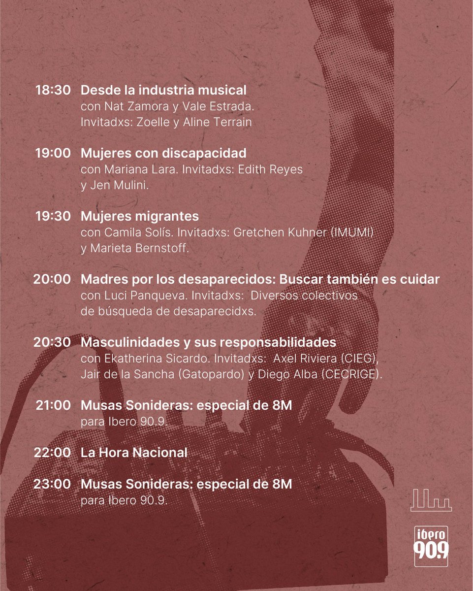 Este domingo 8 de marzo preparamos un programación especial sobre las mujeres que cuidan. Escuchen "Las columnas invisibles" este domingo todo el día. 

#elmilagro909