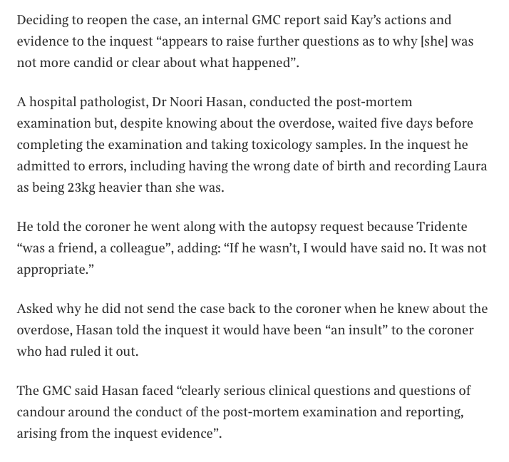 alexander_minh's tweet photo. Dreadful. Paracetamol overdose of underweight patient covered up. Only husband's persistence has now led to regulatory review of over 40 healthcare staff 9 years after death. 2 young kids. Mersey &amp; West Lancashire Teaching Hospitals (Southport &amp; Ormskirk)

https://t.co/Yad7XBa8Qb https://t.co/0vqrMN3j2u