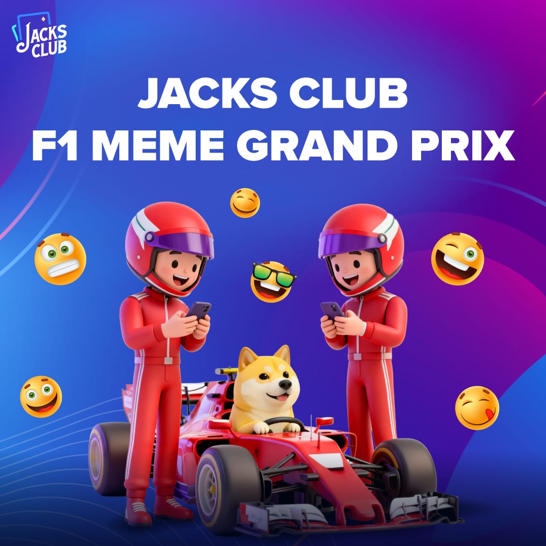 Lights out and memes away 🏁

The Jacks Club F1 Meme Grand Prix is LIVE.

Drop your funniest F1 meme in the comments and race for the podium 🏆

🏎 Fastest laughs win
💰 Prize Pool: 200 USDT

🎯 How to Enter :
1️⃣ Create a F1 themed meme
2️⃣ Post it under the comment section.
3️⃣
