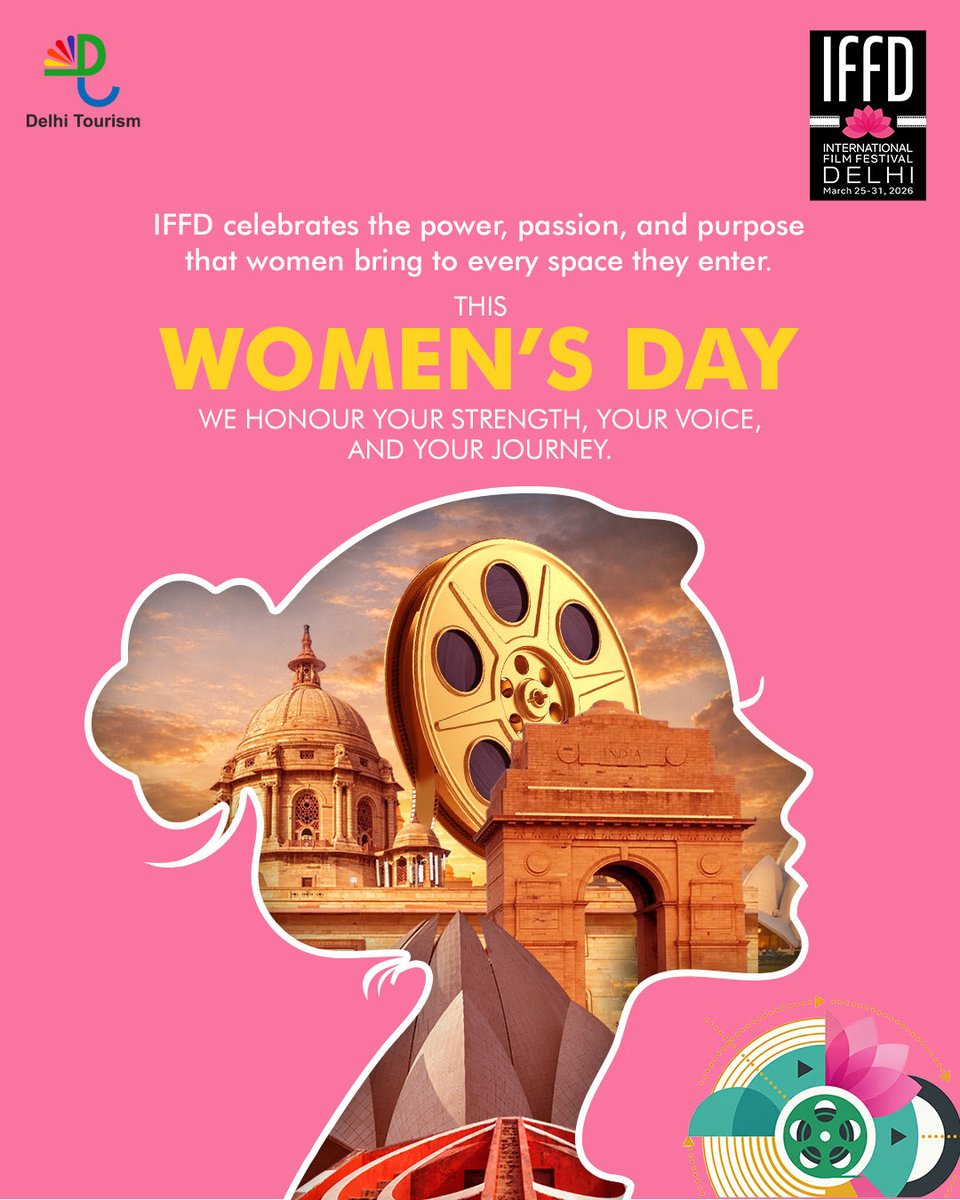 IFFDelhi's tweet image. From storytellers to visionaries, women continue to shape the creative landscape with their perspective and purpose. 

IFFD celebrates their contribution to cinema and the stories that bring the world closer together.

Happy Women’s Day

#IFFD #WomensDay #WomenInFilm #Film