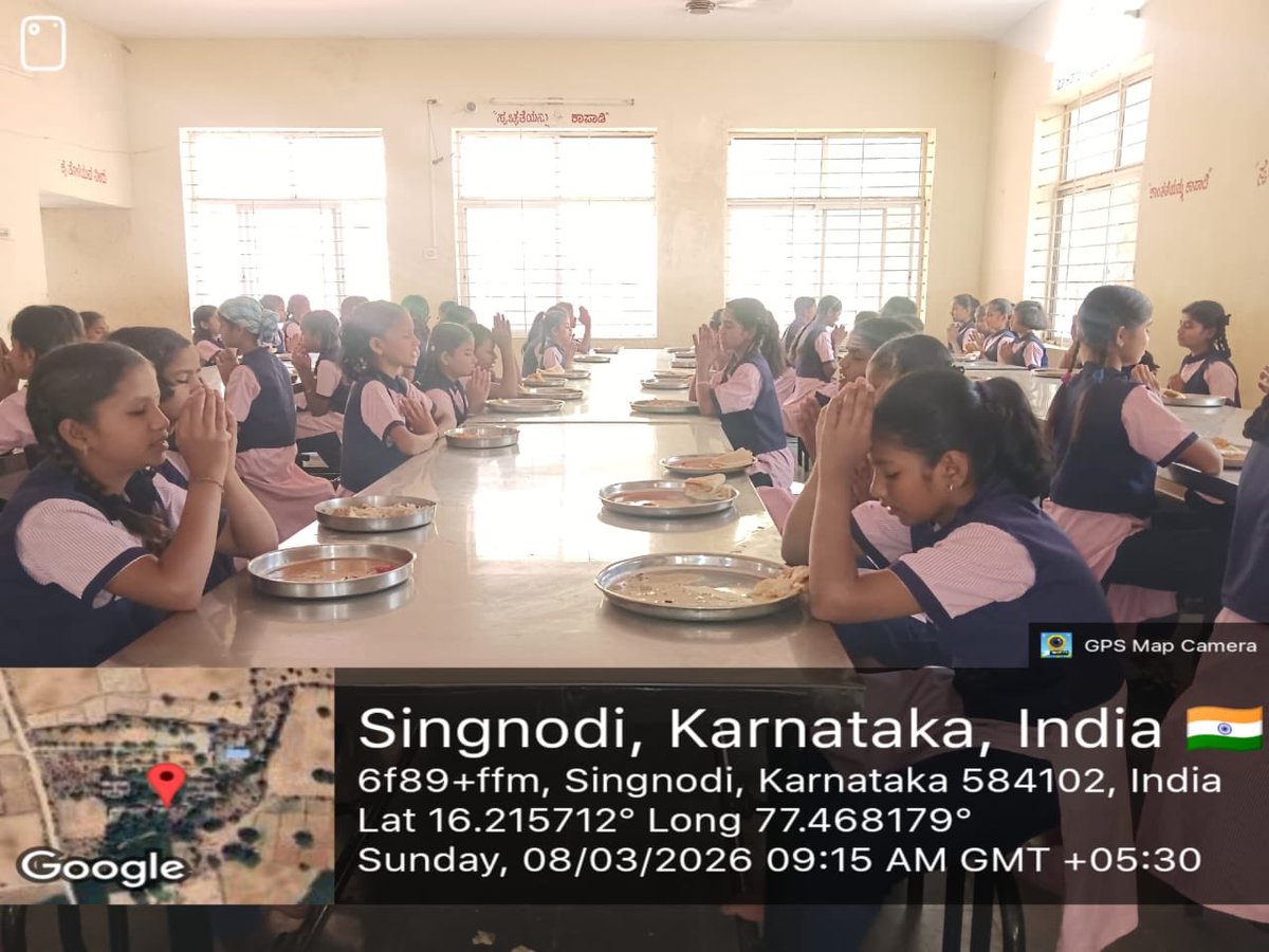 MDRSSinganodiSC's tweet photo. #SocialAudit_SWDMeals 
#SocialWelfare_Karnataka 
Morning breakfast 8/3/2026 https://t.co/5FZhneKaSJ