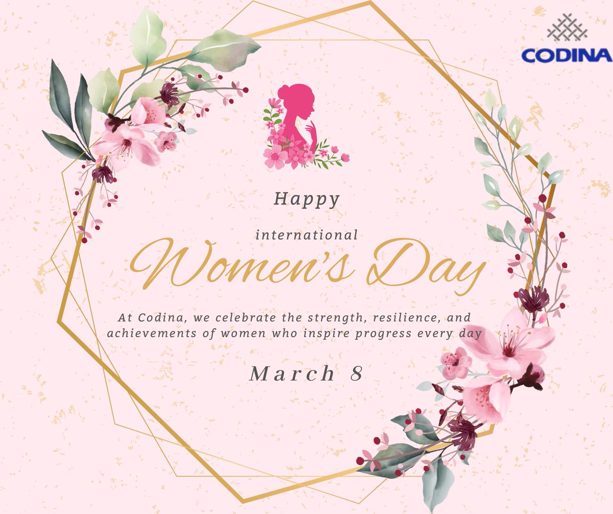“At Codina, we celebrate the strength, dedication, and achievements of women. Happy International Women’s Day!

codinametal.in
Contact 044 2792 2378 / 2792 128

#WomensDay2026 #happywomensday #IndustrialConference #conveyors #conveyorbelts #metal #meshes #metalmesh