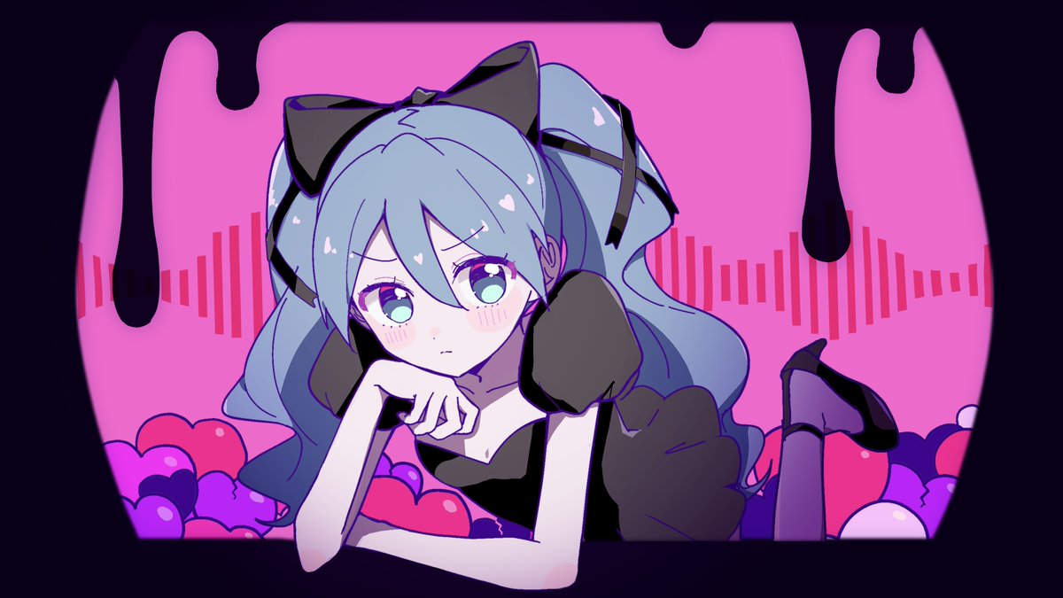 azu_02_'s tweet photo. 🩷お知らせ🩷
シュリンP(@Ebi_syulinp)さんの楽曲 ちぎってスキだけ　feat. 初音ミク のイラストを担当しました😈❤︎ https://t.co/XJeOxBTaa7