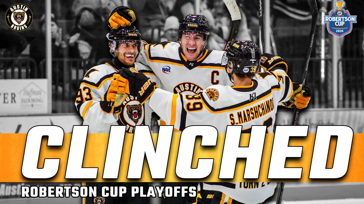 Back like we never left!

With that 3-2 victory, the Bruins have CLINCHED a spot in the Robertson Cup Playoffs!!

#BearWitness