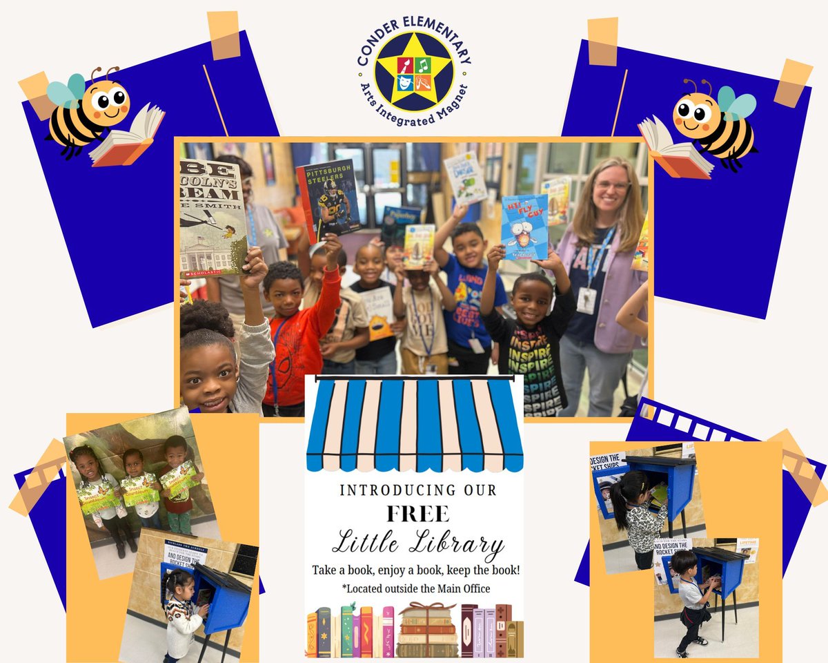 ConderStars's tweet photo. One of the best parts of #ReadAcrossAmerica Week was visiting our mini library from ๐ Cockyโs Reading Express!
Watching our stars grow as they pick their own books was truly special. ๐
#ReadingBuildsKindHearts #CockysReadingExpress https://t.co/2bPgJA3Rlx
