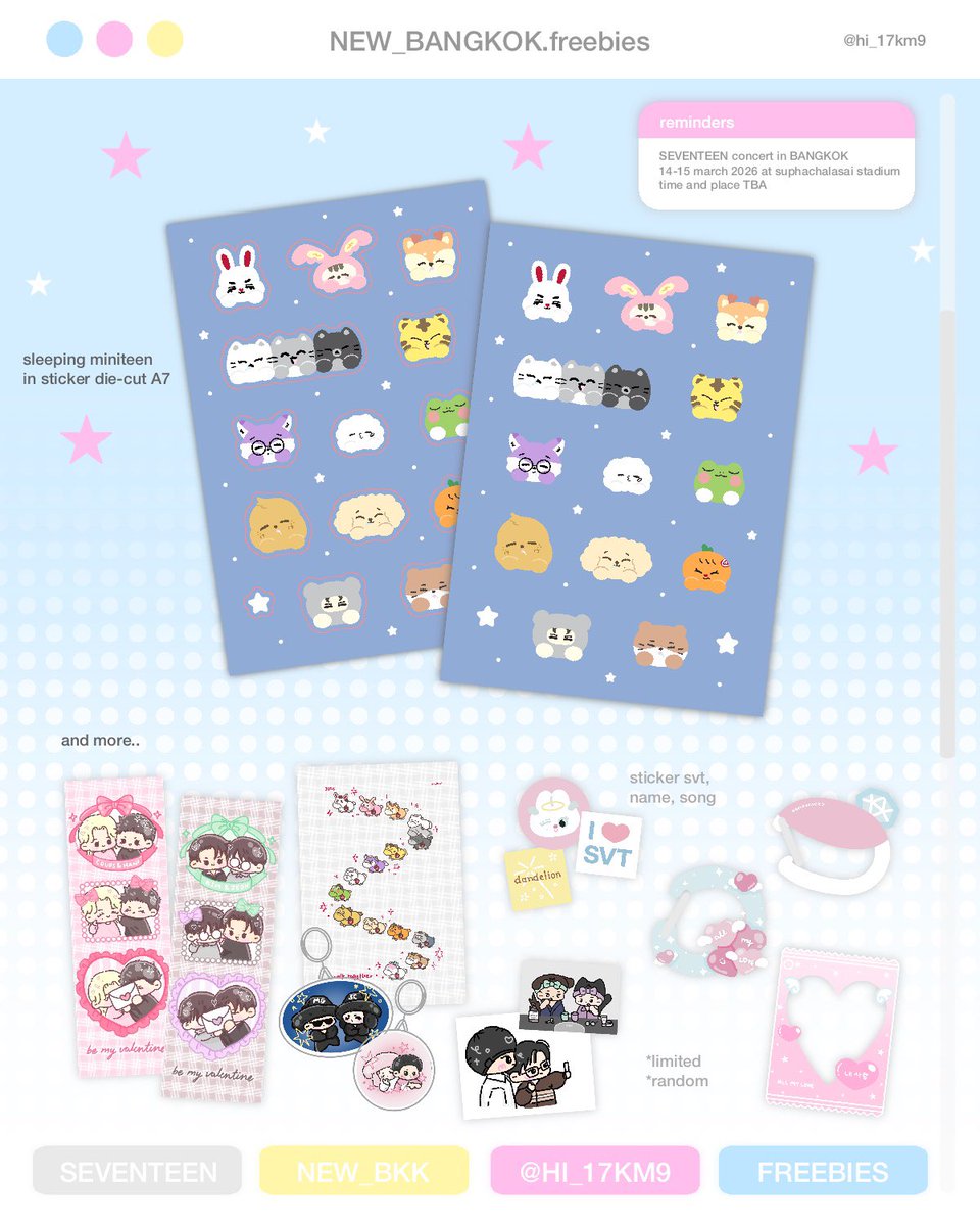 hi_17km9's tweet photo. giveaway new_ in bkk 🩵
by @hi_17km9

☆ 14-15 march 2026
☆ suphachalasai national stadium

*randomly in limited quantities
#SEVENTEEN_NEW_IN_BANGKOK 
#NEW_BANGKOK #กะรัตพระเวสสันดร https://t.co/tt2Zc8KBSx