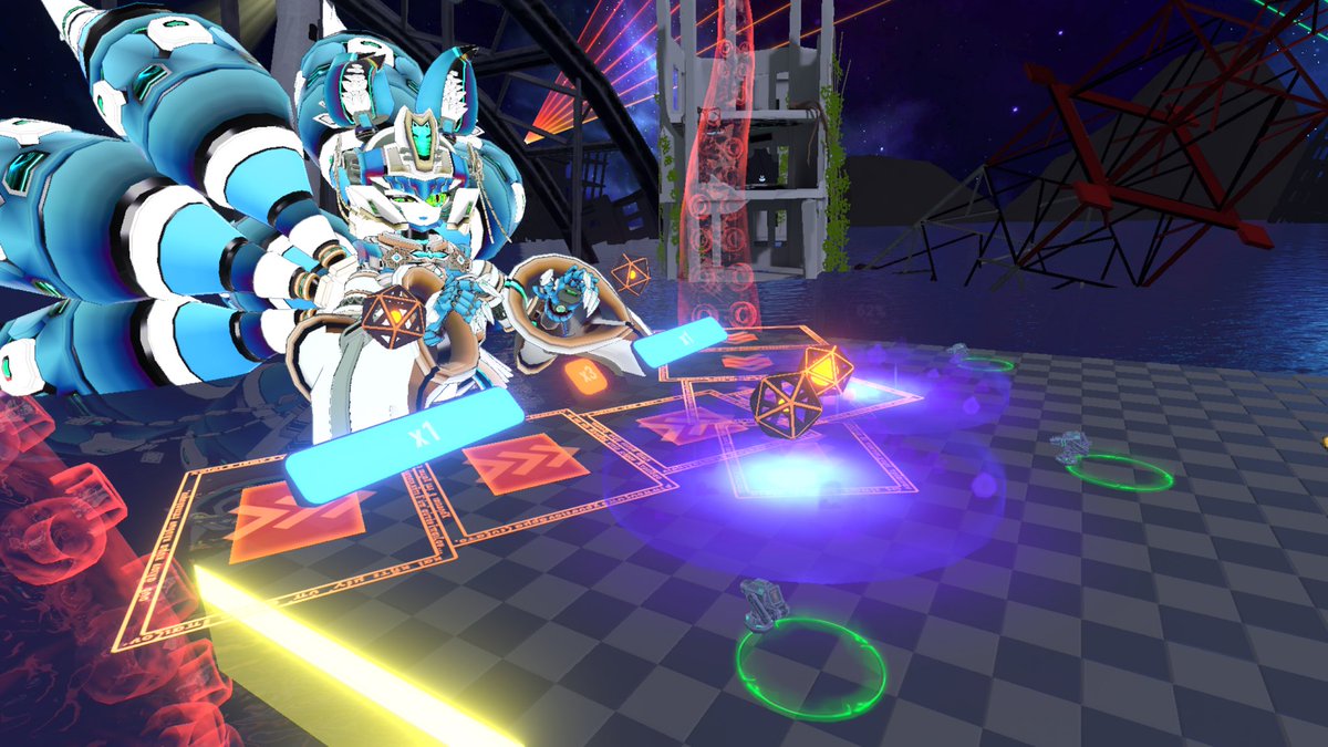 Neley999's tweet photo. お昼です！
色々なロボットでGIGAS!!!

勝っても負けても楽しいんだな

#CONCEPTBOX
#Orcinus_machina
#WWR_VRC
#FUKIGEN_MACHINERY
#GIGAS_VRC https://t.co/C8jrmbTP2u