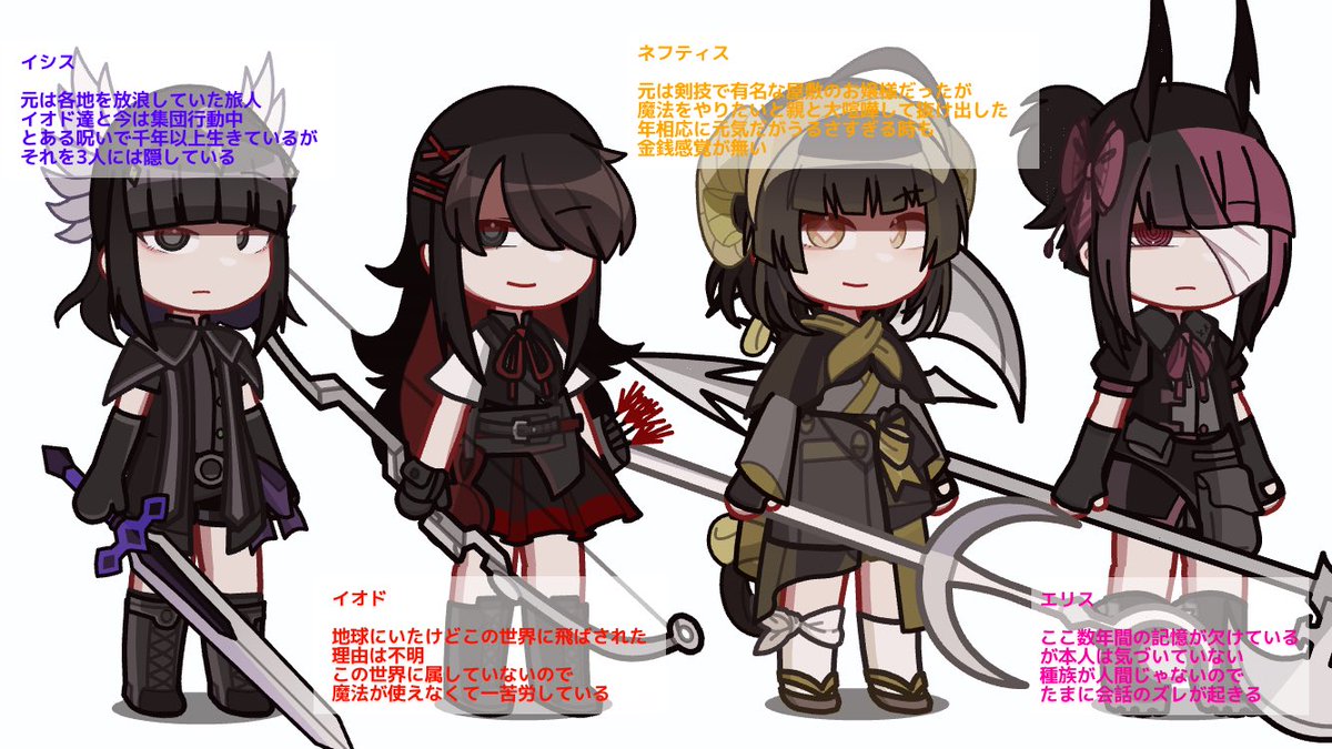 sunyaimu's tweet photo. 載せてなかったかもしれないキャラシ！ https://t.co/komo0Igm3Q