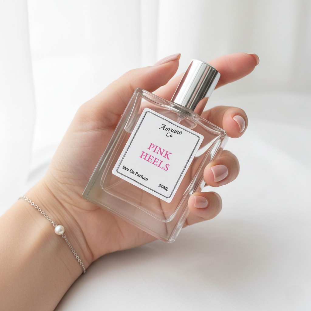 AmruneCo's tweet photo. Pink Heels by Amrune Co is a bold, sophisticated fragrance designed for women who embrace every side of themselves — elegant yet daring, playful yet powerful.

#amruneco #perfume #WomensDay https://t.co/oP0Wtrgows